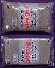 門前庵 自然農法こんにゃく 板 250g 糸 0g 和日配 えぷろんフーズ株式会社