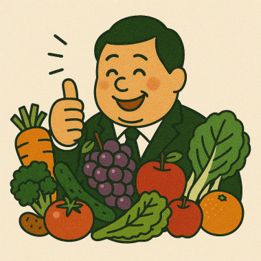 グッドサインをするNさんのイラスト